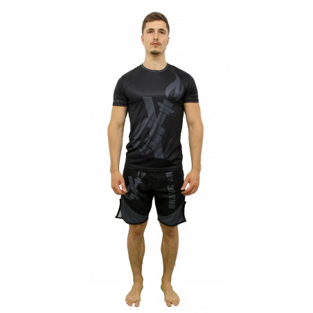 T-shirt Brave Art Fast Dry Darkness – Nero & Grigio – BA22TS