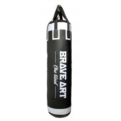 Sacco da Boxe in Pelle Nero BRAVE ART (60 kg) – BABBBL