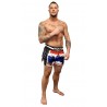 Brave Art Muay Thai Shorts Lion – Weiß, Blau & Rot (THSHLI)
