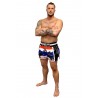 Brave Art Muay Thai Shorts Lion – Weiß, Blau & Rot (THSHLI)