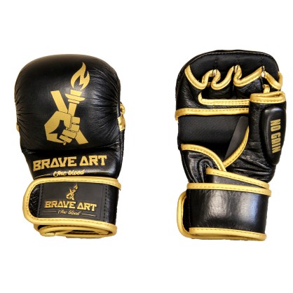 Gants de MMA Sparring en Cuir Brave Art