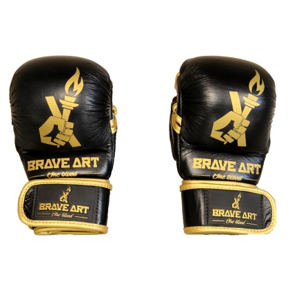 Gants de MMA Sparring en Cuir Brave Art