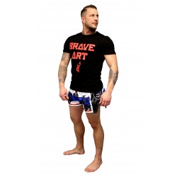 Brave Art T-Shirt Square – Nero & Rosso (SQUARE)
