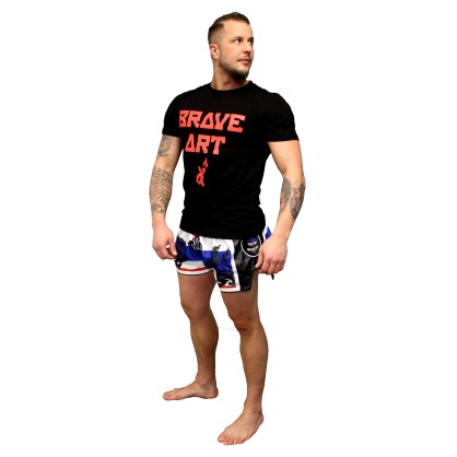 T-Shirt Square V Brave Art