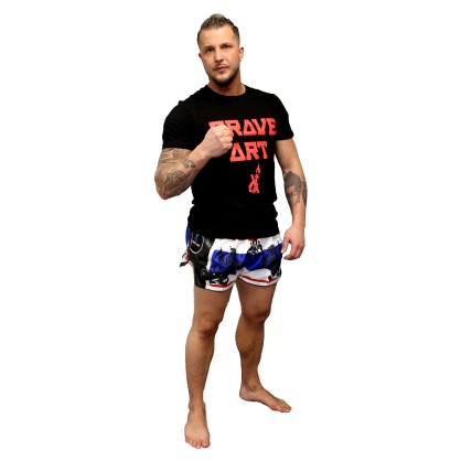 T-Shirt Square V Brave Art