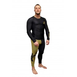 Rashguard a Maniche Lunghe Brave Art BG Nero & Oro – RALSBGBA
