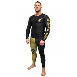 Rashguard a Maniche Lunghe Brave Art BG Nero & Oro – RALSBGBA