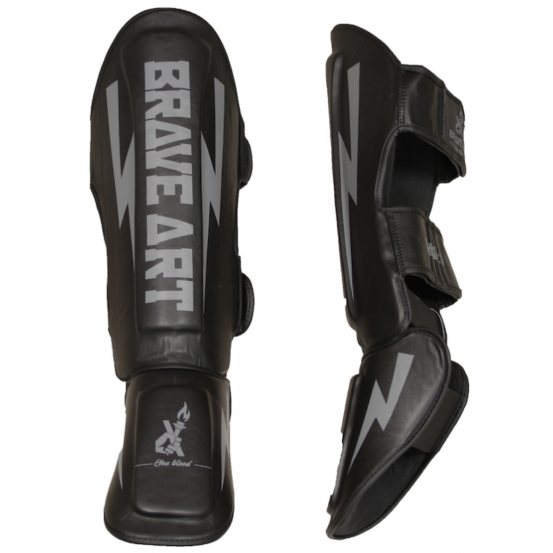 Paratibie e Parapiedi Brave Art Classic One – Nero & Grigio – PTPUBY