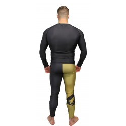 Rashguard a Maniche Lunghe Brave Art BG Nero & Oro – RALSBGBA