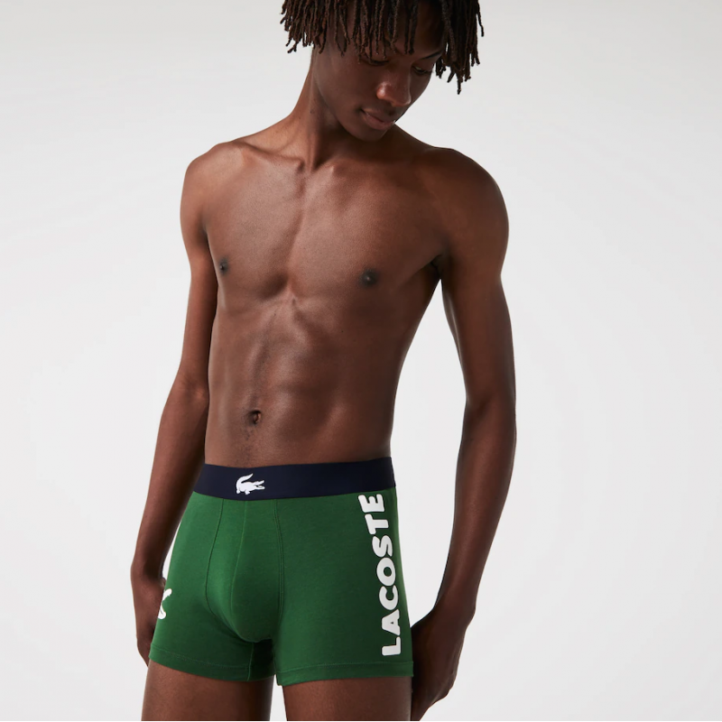 Lot De 3 Boxers Courts Casual Unis Lacoste