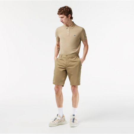 Bermuda slim fit uni en coton stretch Lacoste - FH2647-CB8