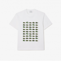 T-shirt relaxed fit avec crocodiles iconiques Lacoste