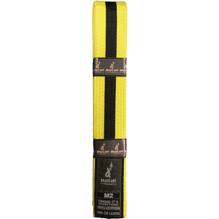 Brave Art Kids BJJ Belt Yellow and Black – BACBYB