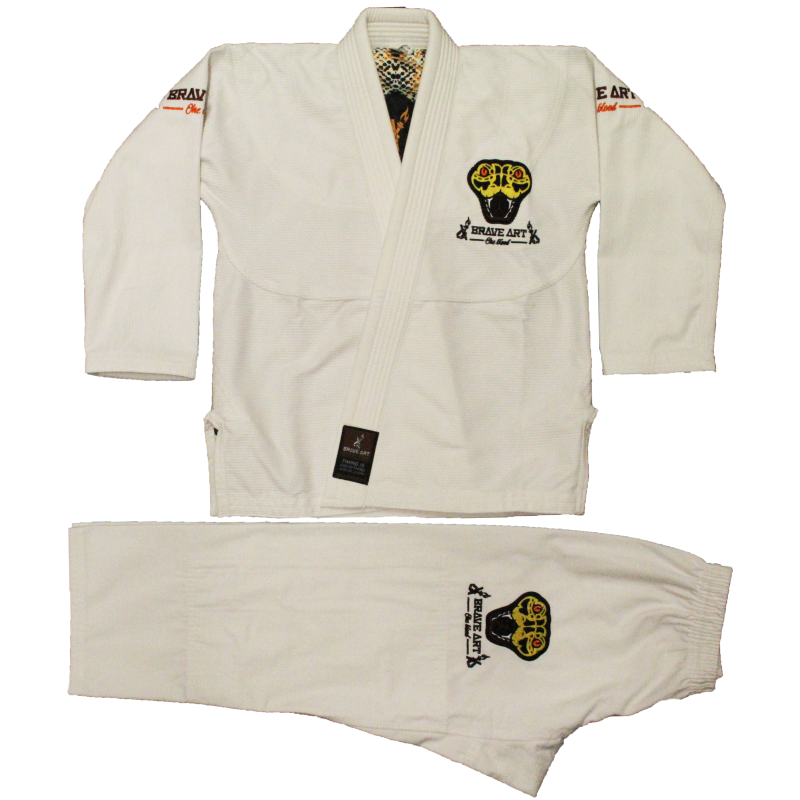 Brave Art Anaconda Kids Jiu-Jitsu Gi – White – BAKJJBKWH