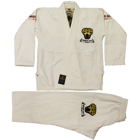 Brave Art Anaconda Kids Jiu-Jitsu Gi – White – BAKJJBKWH