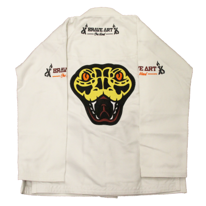 Kimono Enfant Brave Art Anaconda Blanc – Performance et Style
