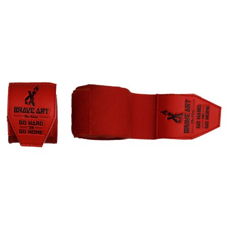 Bandes de Boxe Brave Art 4,5m – Rouges – BABBR