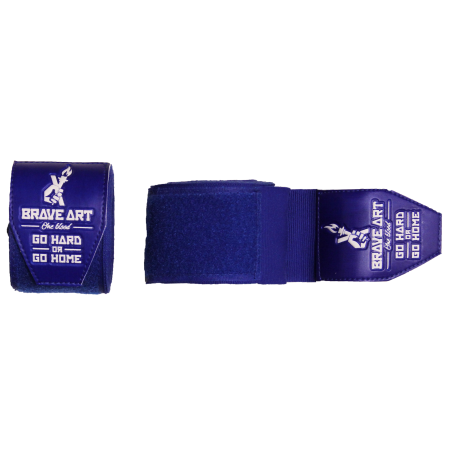 Bandes de Boxe Brave Art 4,5 m – Bleues & Blanches – BABBBL