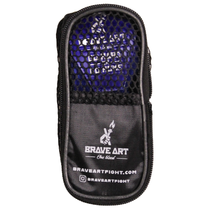 Brave Art Hand Wraps 4.5m Blue & White – Silicone Strap Closure