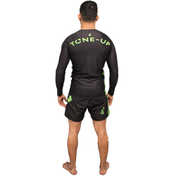 Brave Art Rashguard Tone Up – Langarm – Schwarz/Grün – BARATOML