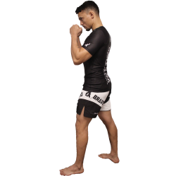 Rashguard Vale Tudo Brave Art Manches Courtes Noir - BARSSVT23