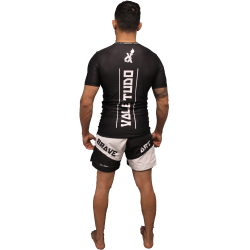 Rashguard Vale Tudo Brave Art Manches Courtes Noir - BARSSVT23