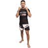 Brave Art Vale Tudo Rashguard Kurzarm – Schwarz mit Flaggen – BARSSVT23