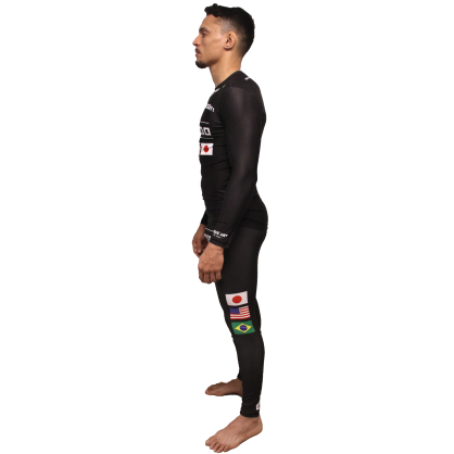 Rashguard Brave Art Vale Tudo Manches Longues Noir – Compression & Performance MMA