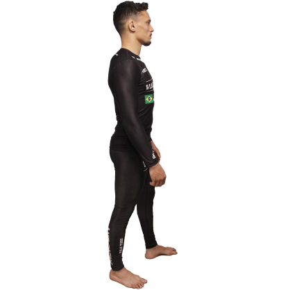Rashguard Brave Art Vale Tudo Manches Longues Noir – Compression & Performance MMA