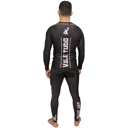 Rashguard Brave Art Vale Tudo Manches Longues Noir – Compression & Performance MMA