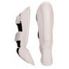 Classic One White Tone-on-Tone Shin and Foot Guards – Brave Art PTPUFW