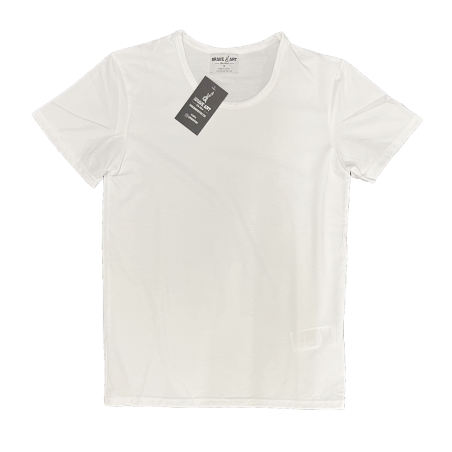 Brave Art Slim Fit Weißes T-Shirt – TSSFW