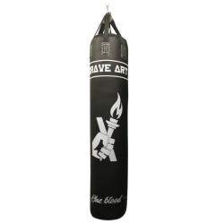 Brave Art Leder-Boxsack Schwarz (1,95 m / 60 kg) – BABBBLT