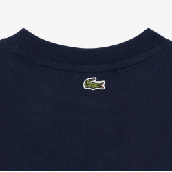 T-shirt avec imprimé siglé en jersey de coton Lacoste