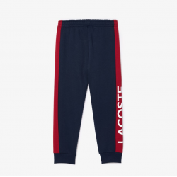 Pantalon de survêtement enfant Lacoste en coton biologique et polyester recyclé