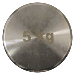 Haltère Electroplating 5 kg – Métal chromé élégant, format compact, prise ergonomique