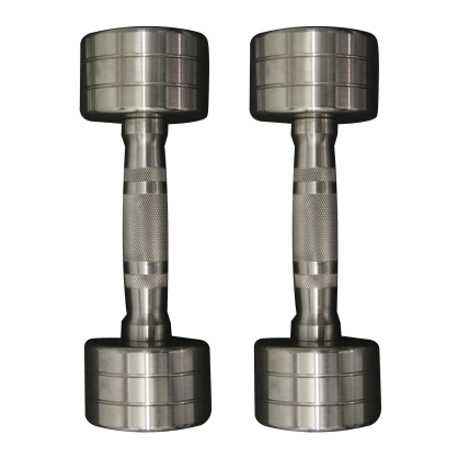 Haltère Electroplating 8 kg – Finition chromée brillante, métal robuste, usage polyvalent