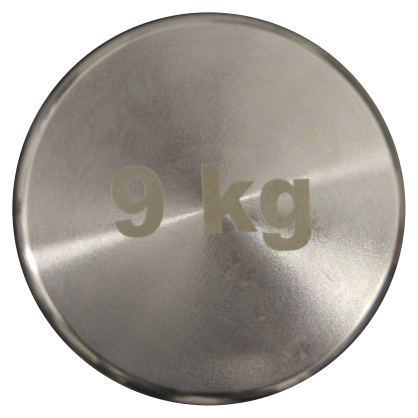 Haltère Electroplating 9 kg – Métal chromé, design premium, poignée ergonomique