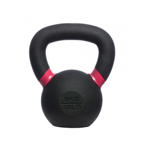 Kettlebell Enduit de poudre fonte 8 KG