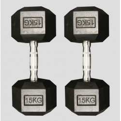 Haltère hexagonal 15 KG - HD15