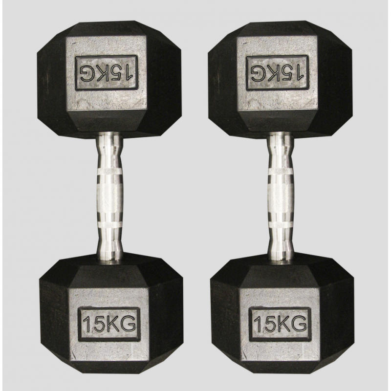 Haltère hexagonal 15 KG - HD15