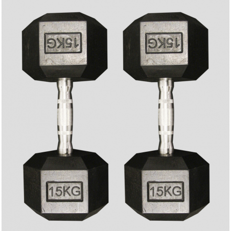 Haltère hexagonal 15 KG - HD15