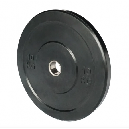 Bumper Plate 10kg – Black Rubber Weight Plate – BP10KG