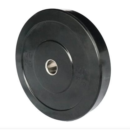 Bumper Plate 20kg en Caoutchouc Noir – Résistante, silencieuse, idéale pour haltérophilie