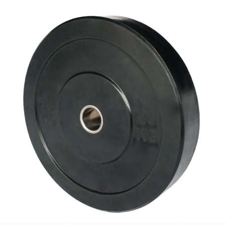 Bumper Plate en caoutchouc noir 25 KG - BP25KG