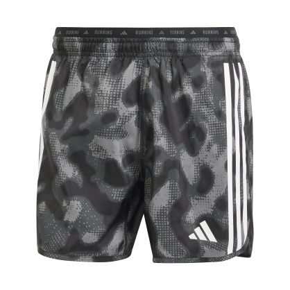 Short adidas Own the Run 3 bandes – Imprimé intégral, AEROREADY, slip intégré