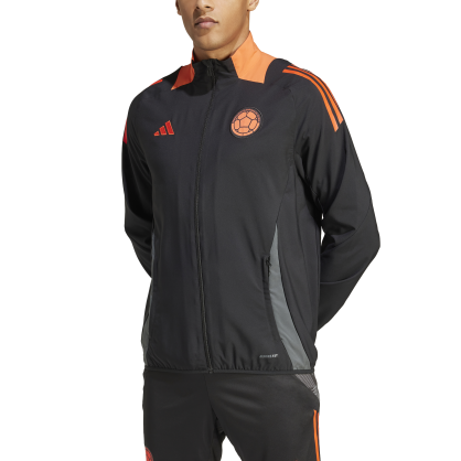 Veste d'avant-match adidas Colombie – Coupe ajustée, style officiel de la fédération