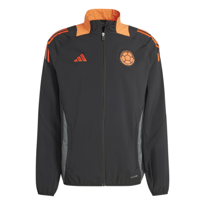 Veste d'avant-match adidas Colombie – Coupe ajustée, style officiel de la fédération