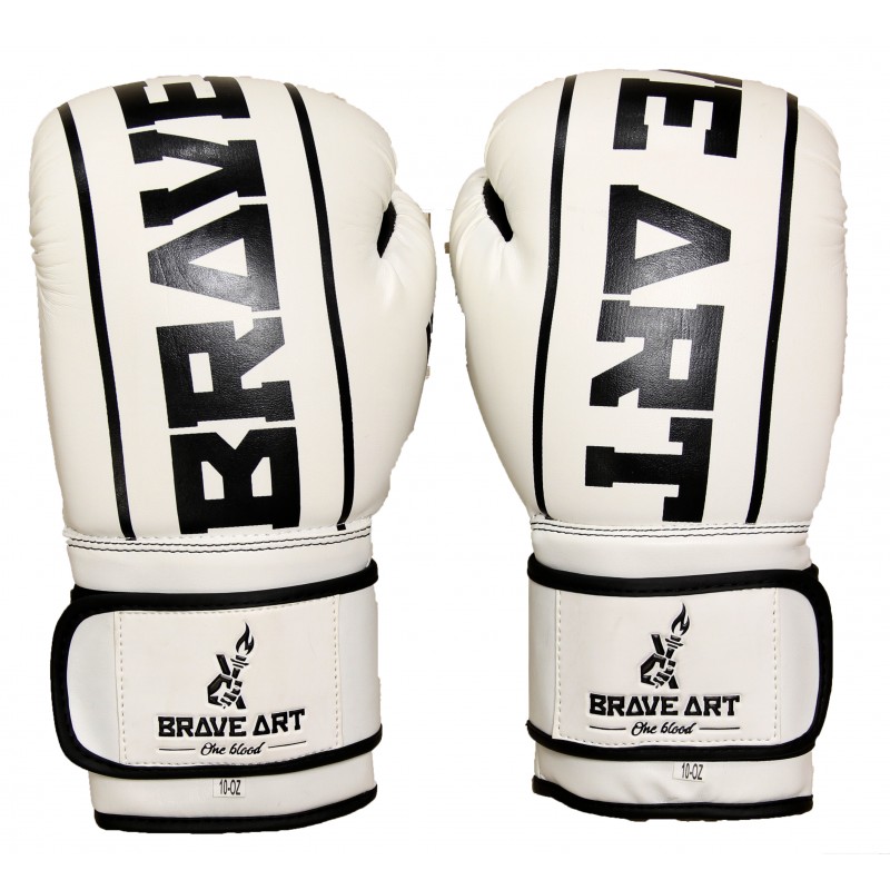 Guantoni da Boxe Brave Art Classic One – Bianco e Nero – BGCOWB