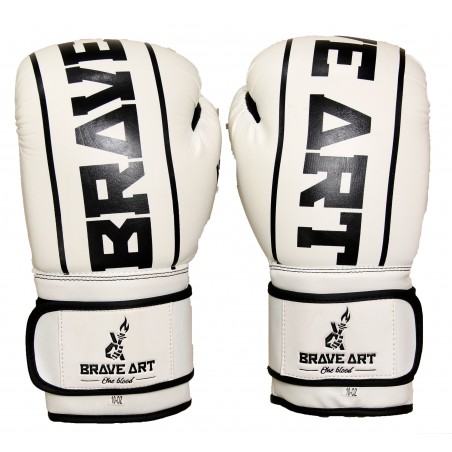 Guantoni da Boxe Brave Art Classic One – Bianco e Nero – BGCOWB
